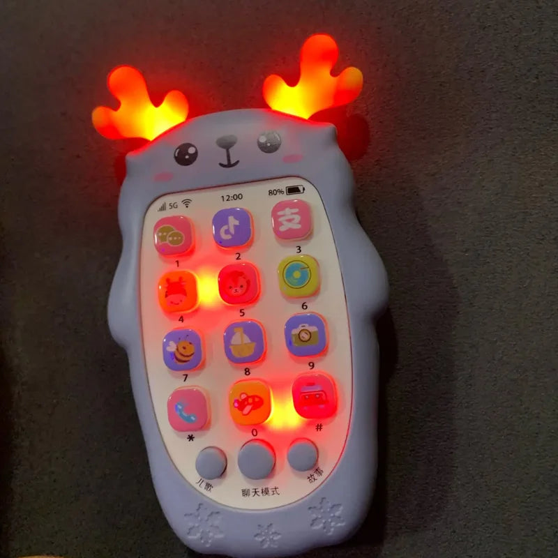 Baby Phone Toys Bilingual Telephone Teether Music Voice Toy