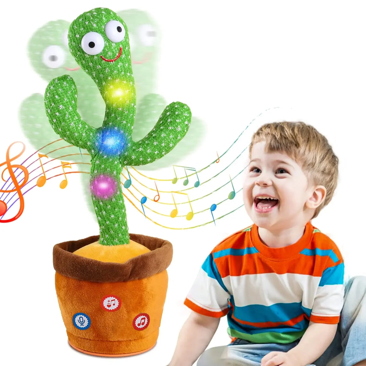 A Talking Cactus Toy That Can Be Charged Recorded and Repeated