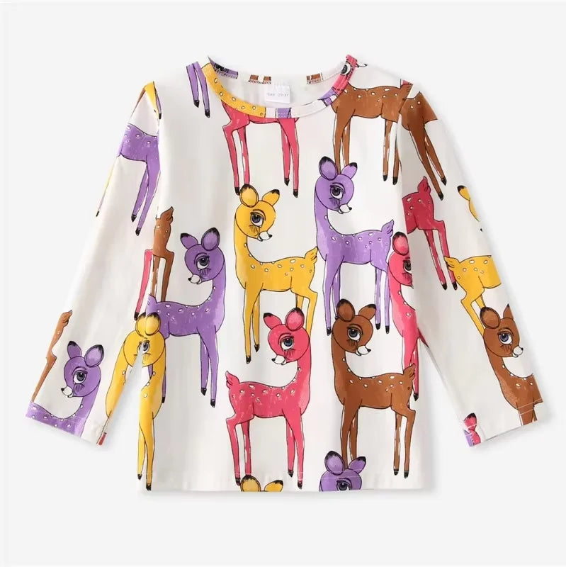 Kids Tshirts Cotton Spring Autumn Boys Girls Sweatshirts