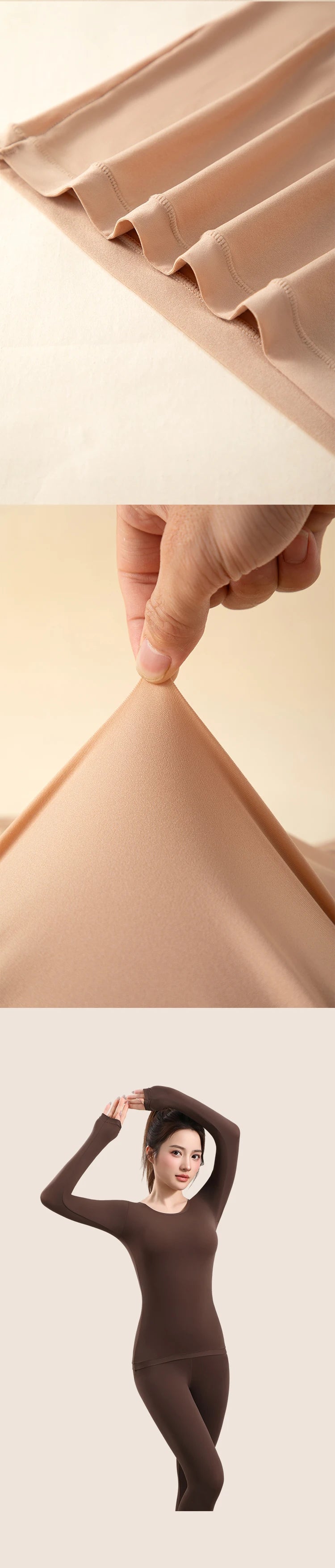 Winter Thermal Pairing Hyaluronic Acid Skincare Shirts Ultra-Thin