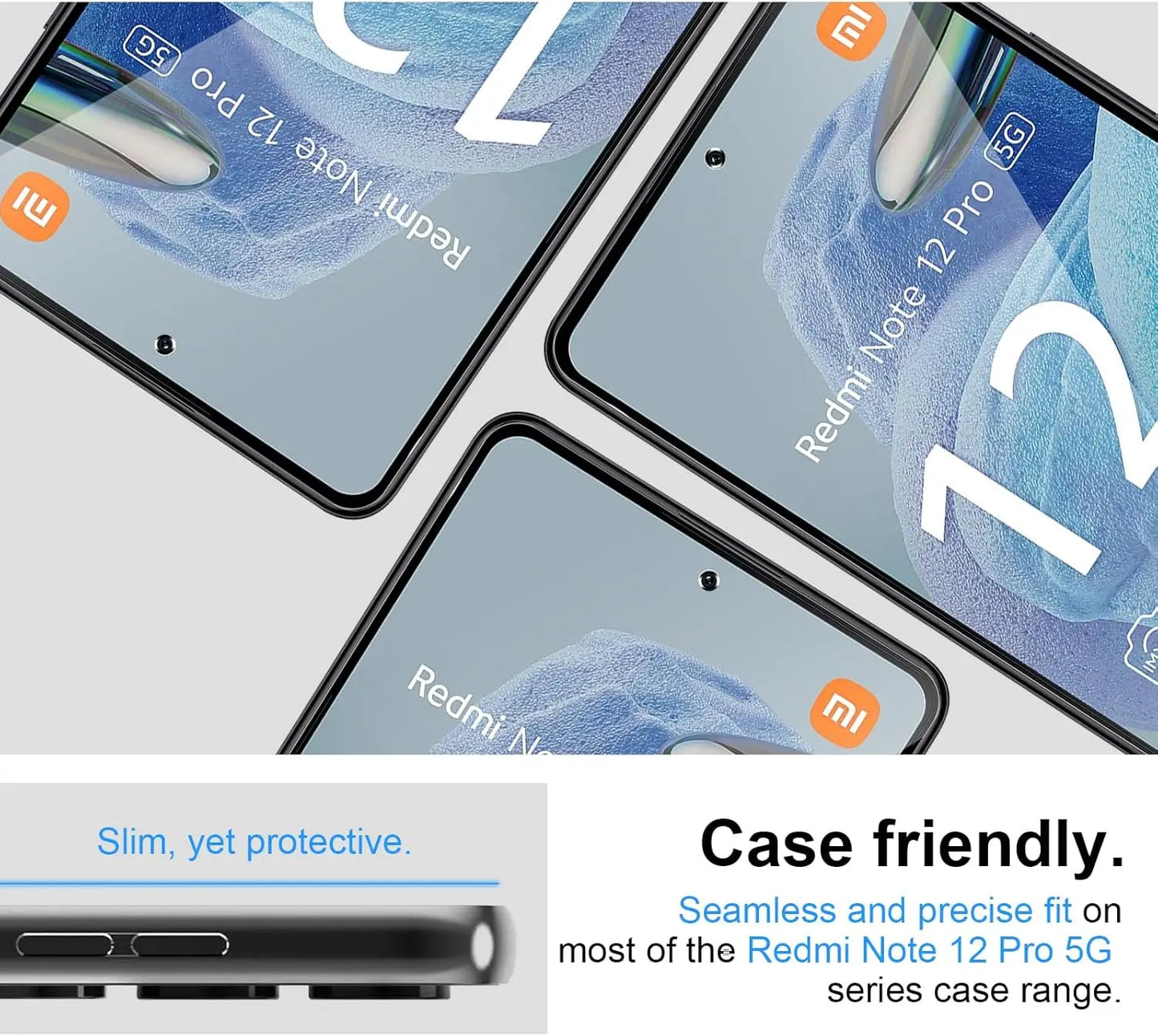 Anti Spy Screen Protector For Xiaomi Redmi Note 12 /12 Pro