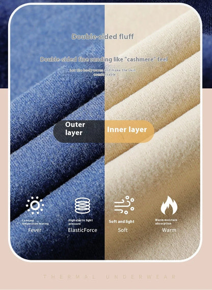Men Double-Sided Non-marking Heating Thermal Underwear