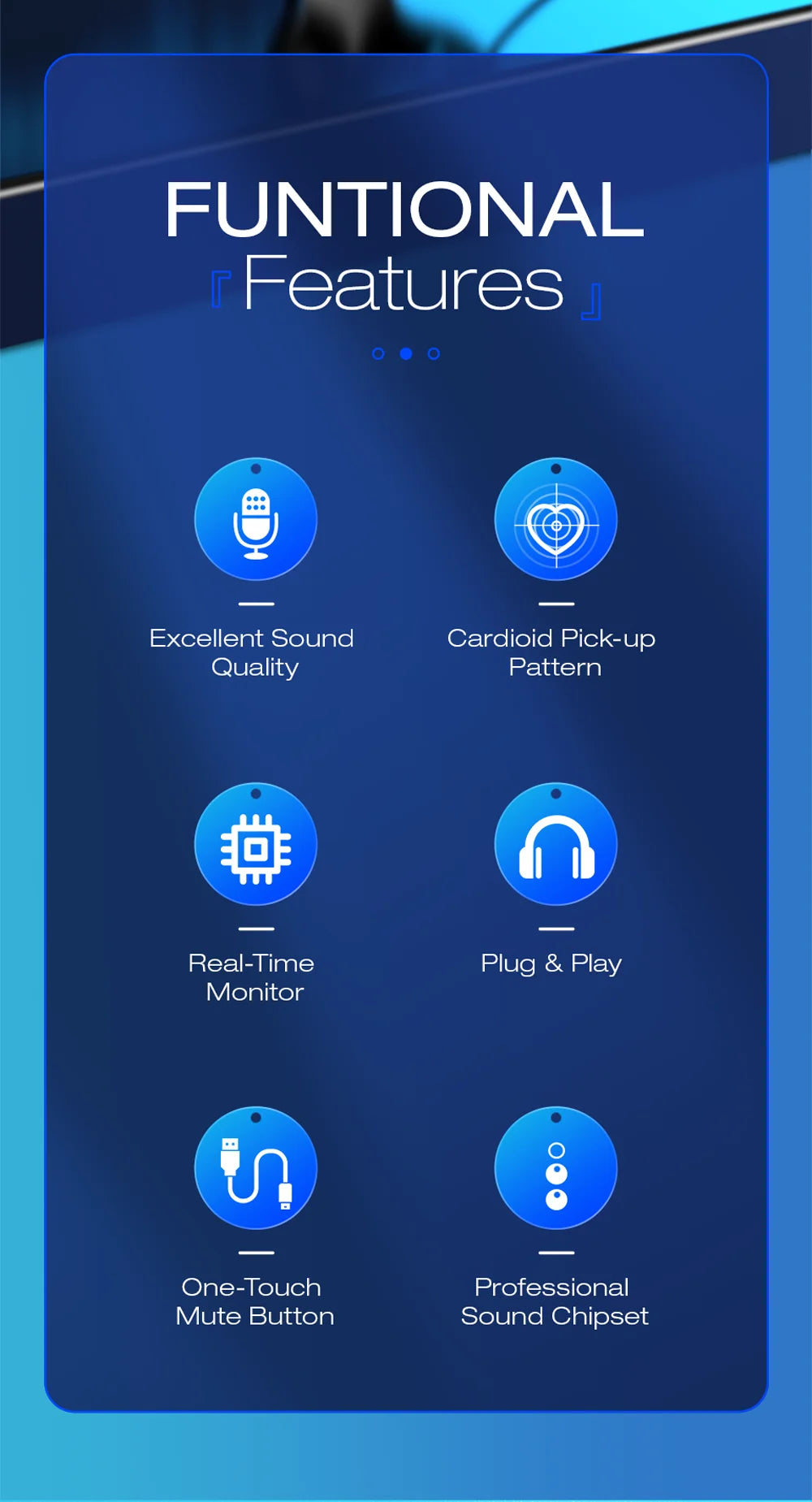 Haomuren USB Microphone for PC Mac Gaming Recording Stream