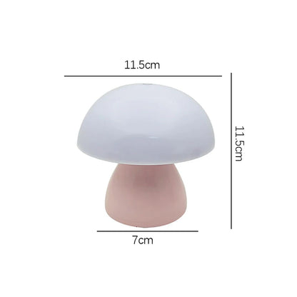 Mushroom Led Table Lamp Charging Touch Desk Coffee Bar