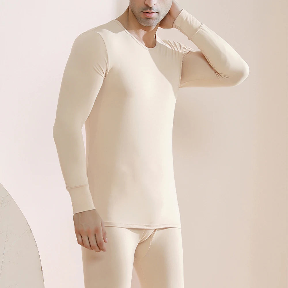 Long Johns Thermal Underwear Set for Men Fleece Lined Base