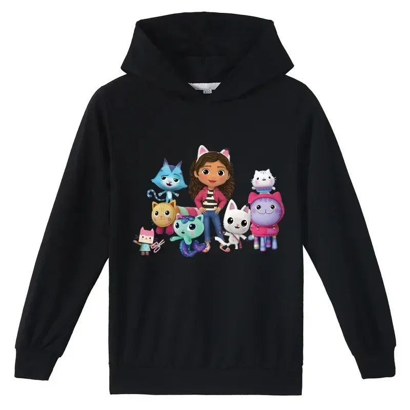 Gabbys Doll House Hoodie Children Spring Autumn New Kids