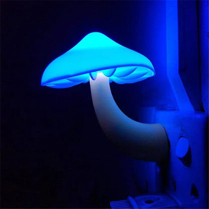 LED Night Lights Mushroom Shape Automatic Sensor Toilet