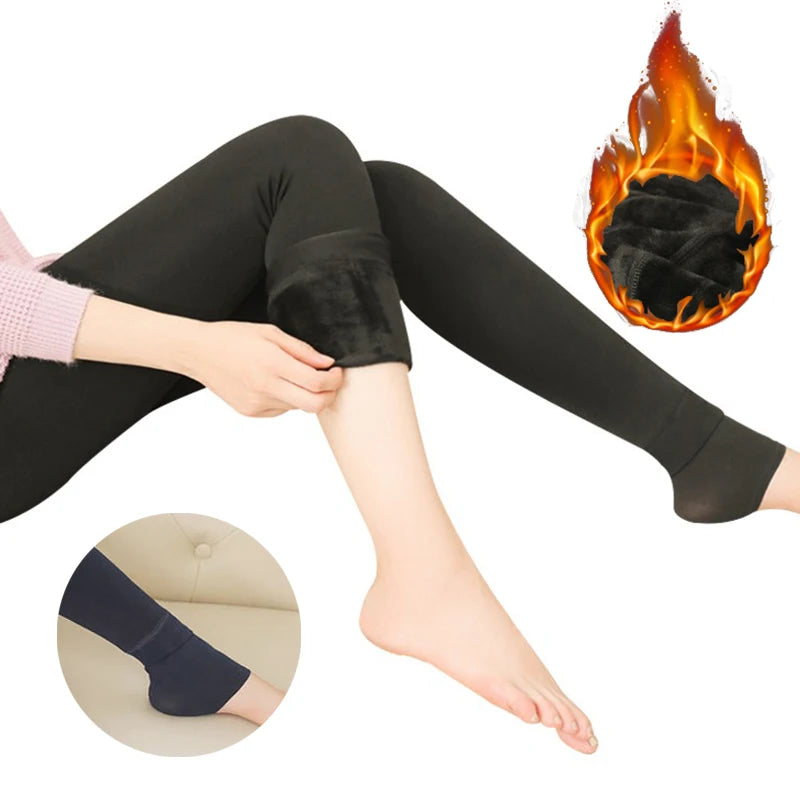 Women Thermal Leggings Winter Warm Skinny Comfortable