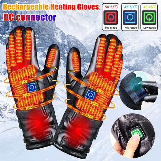 Winter Gloves Rechargeable Heating Gloves Outdoor Riding Skiing