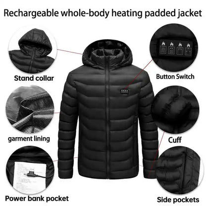 Areas Heated Jacket Men's Self Heating Jacket Winter Heated