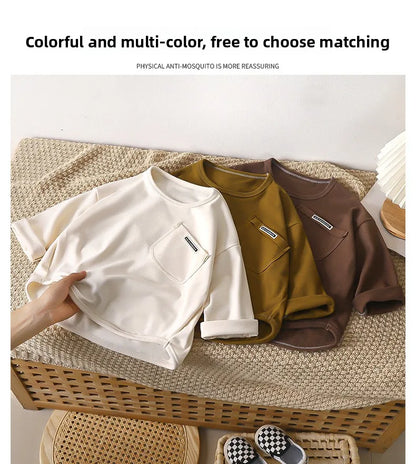 Children Long Sleeved Base Shirt Boys Girls Kids