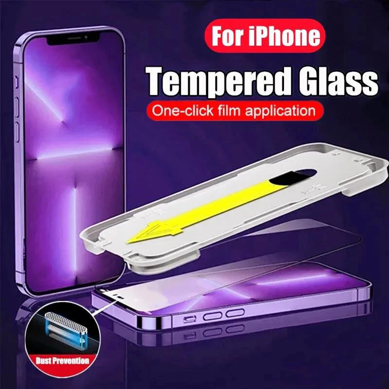 High End Tempered Glass For iPhone 16 13 11 12 14 Pro Max