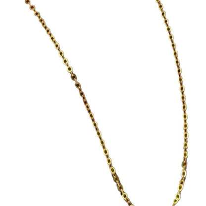 Exquisite Gold Plated Stainless Steel Thin Chain Necklace Freshwater