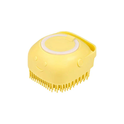 Dog Bathing Brush Pet Massage Brush Shampoo Dispenser