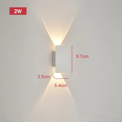 Outdoor Waterproof Wall Lamps Strip Aluminum Wall Lights