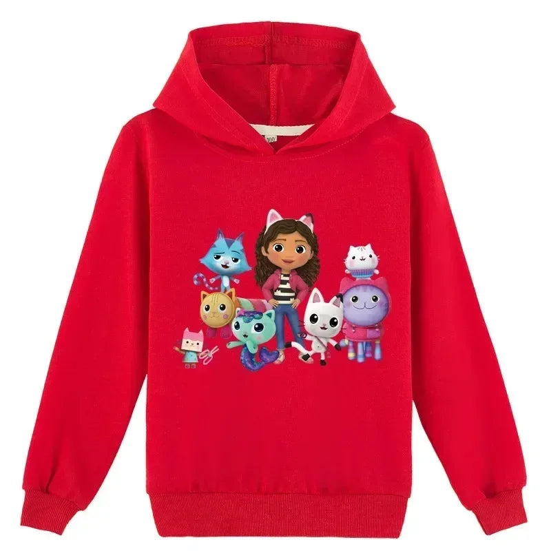 Gabbys Doll House Hoodie Children Spring Autumn New Kids