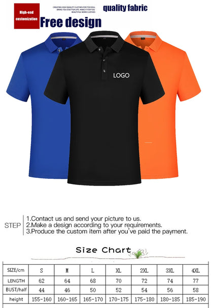 High-End Customization POLO Shirt Quick-Drying Polo T Shirt For Men