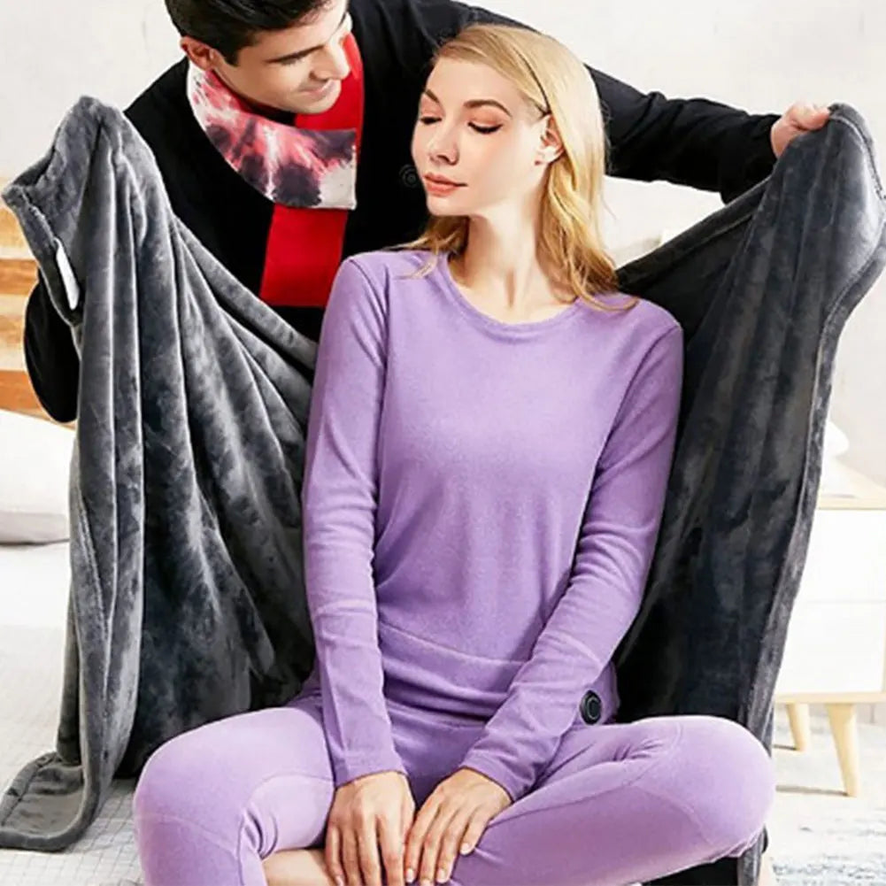 USB Electric Heated Blanket  Heating Levels Fleece Heated Blanket