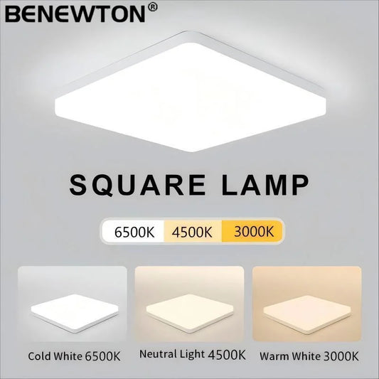 LED Ceiling Lights Square Neutral Light 16W 34W Interior Home