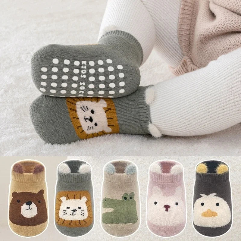 Autumn Winter Thicken Baby Toddler Thermal Socks Trampoline