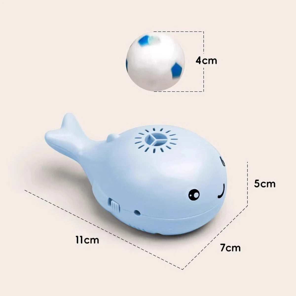 Cat Toys Electric Jet Floating Ball Cat Toy Whale Shaped