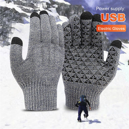Electric Heated Gloves Winter Moto USB Heating Gloves Hand