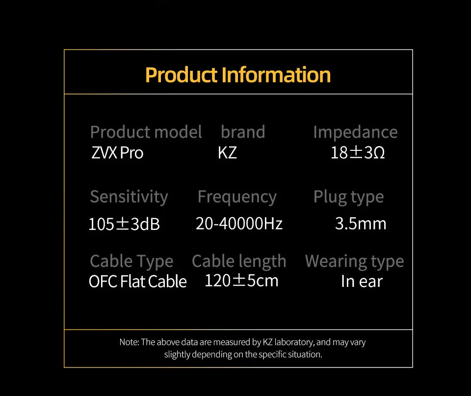 KZ ZVX Pro Earphones Dynamic HIFI Bass Earbuds in Ear Monitor
