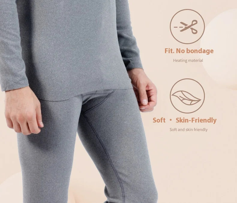 Men Double-Sided Non-marking Heating Thermal Underwear