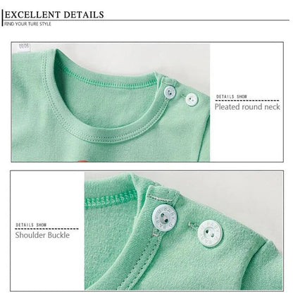 Autumn Kids Boys Baby Cartoon Crocodile Cotton Sweatshirt