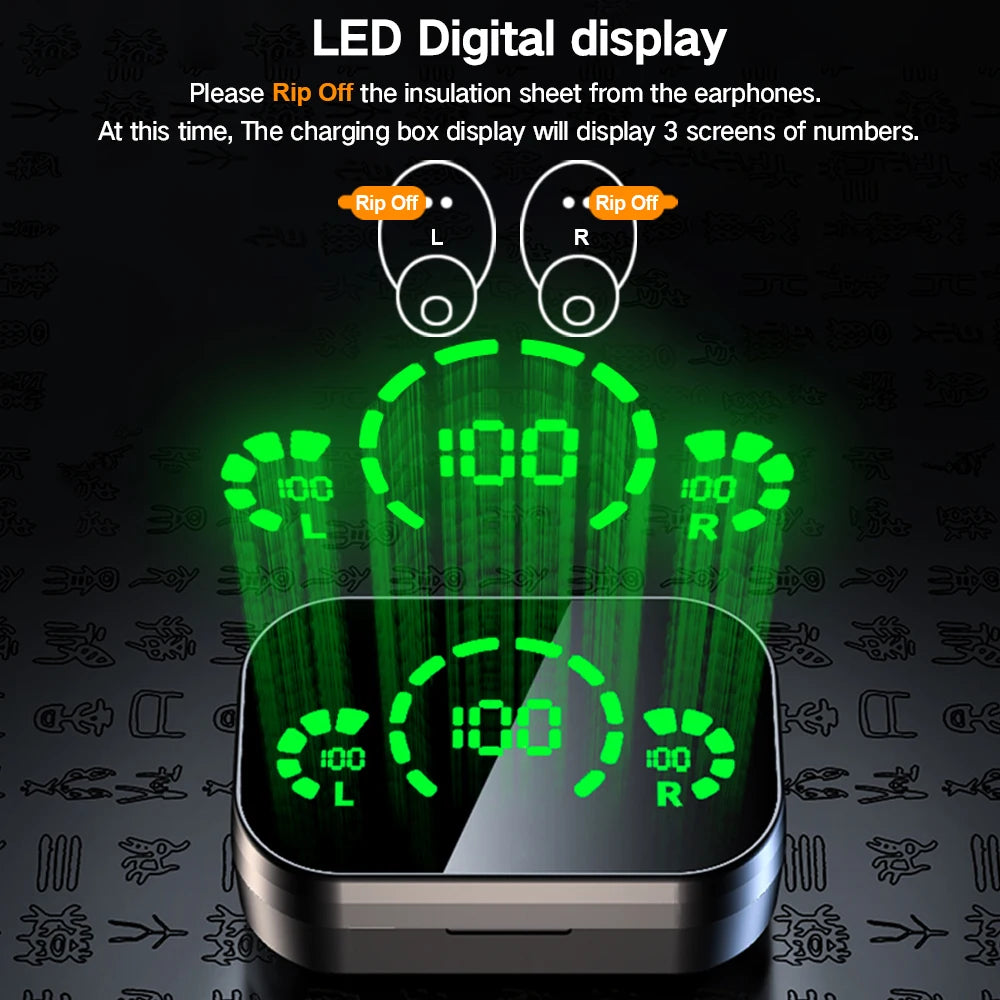 New TWS Wireless Bluetooth Earphones Sport Stereo Headphones