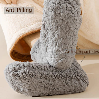 CZHIYAO Winter Velvet Socks with Super Thick Insulation, Anti-Slip