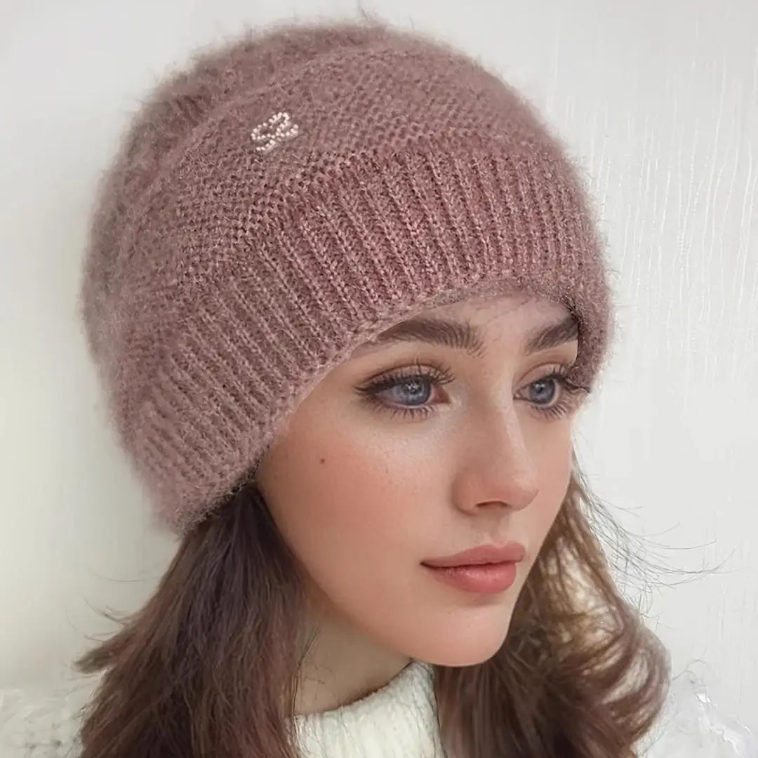 New Women Winter Hat Warm Ear Protection Knit Hats Thicken