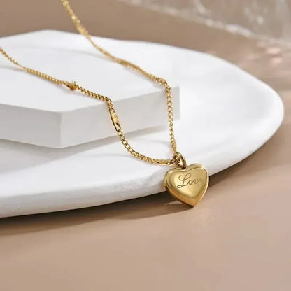 New Cross-border Couple Cavicle Chain Geometric Heart-shaped
