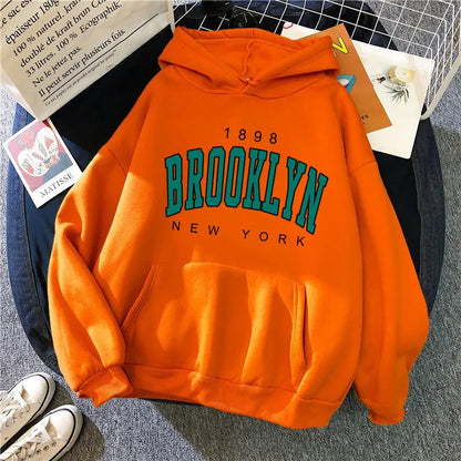 Spring and Autumn Winter New Fleece Loose Women's Hoodie