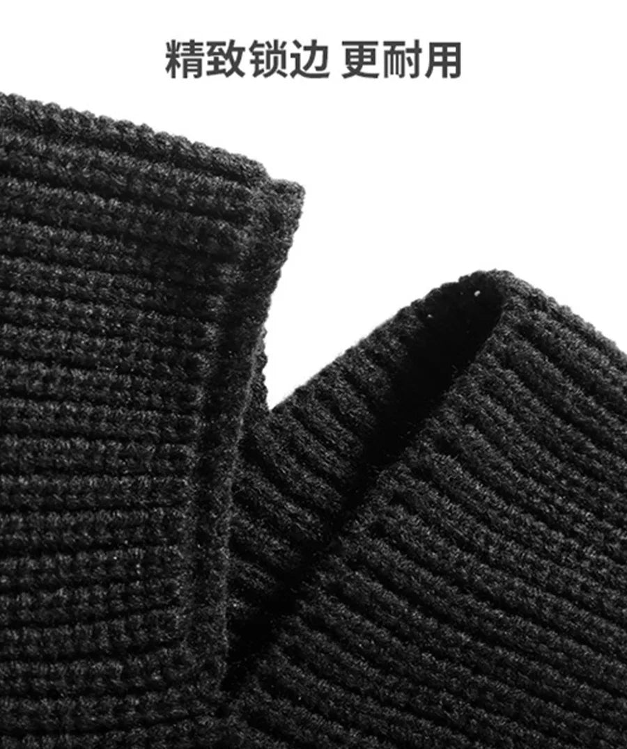 New Outdoor Women Men Winter Knitted Hat Plush Warm Peaked