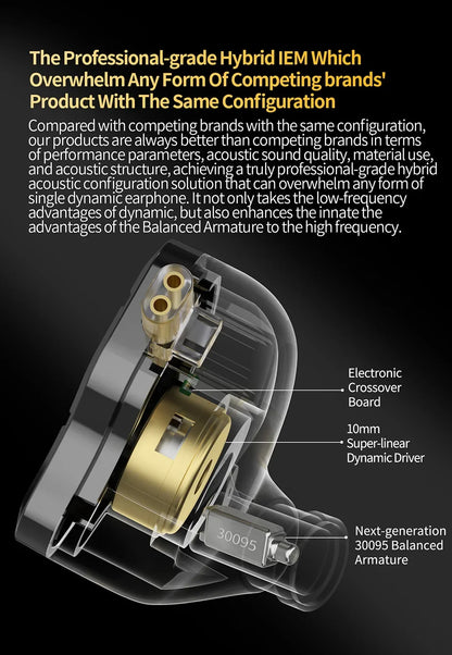 Ear Earphones HIFI Bass Headset Monitor Earbuds Sport Game