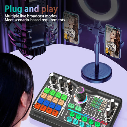 Professional Podcast Microphone SoundCard Kit Hi-Res SoundCard