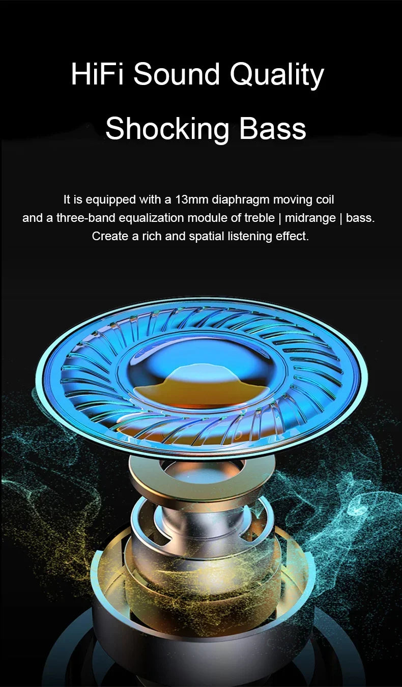 TWS X15 Wireless In Ear Earphones 9D Stereo Music HiFi Headphones