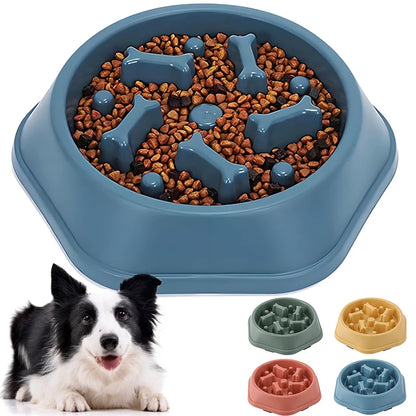 Slow Feeder Dog Bowl Anti-choking Puppy Food Bowl Anti-slip