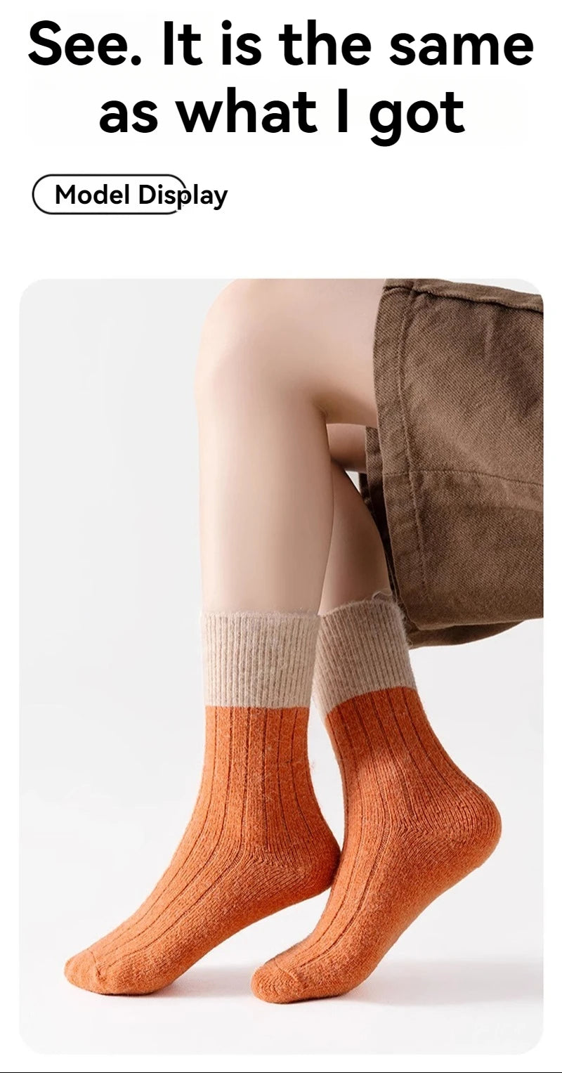 Socks Girl Wool Child Keep Warm Baby Girls Children's Winter