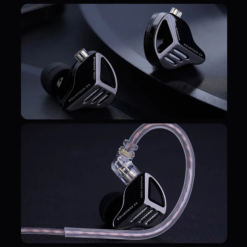 KZ ZVX Pro Earphones Dynamic HIFI Bass Earbuds in Ear Monitor