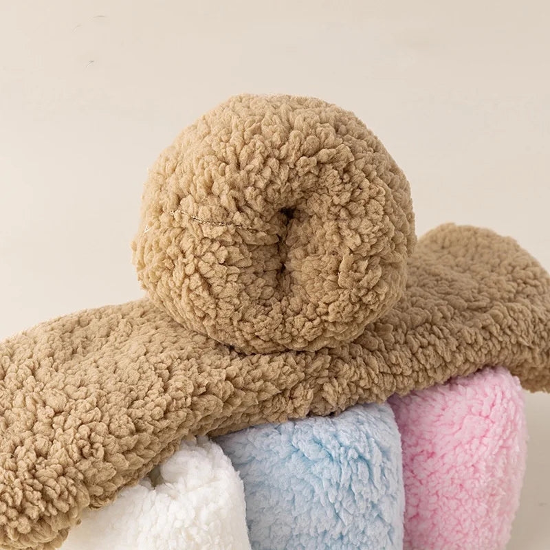 Men's Thickened Plush Floor Socks Solid Color Warm Comfortable