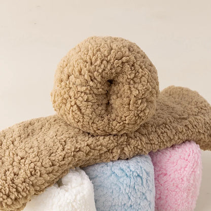 Men's Thickened Plush Floor Socks Solid Color Warm Comfortable