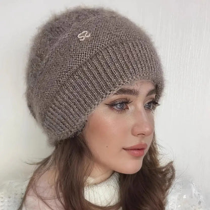 New Women Winter Hat Warm Ear Protection Knit Hats Thicken