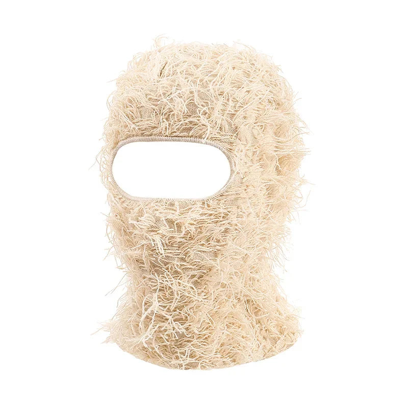 New Hip Hop Balaclava Distressed Knitted Caps Full Face Ski Mask