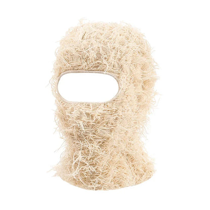 New Hip Hop Balaclava Distressed Knitted Caps Full Face Ski Mask