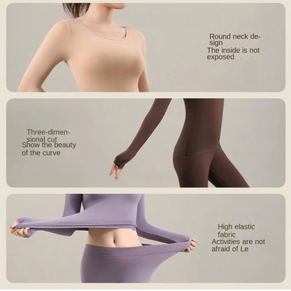 Winter Thermal Pairing Hyaluronic Acid Skincare Shirts Ultra-Thin