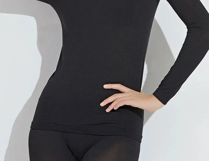 Women traceless thermal underwear set unisex intimate pajamas