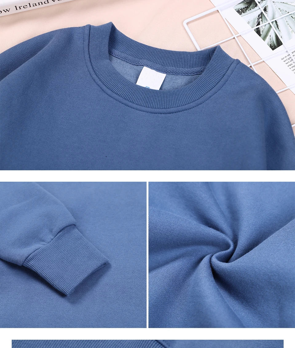 Candy Color Hoodie Loose 14 Solid Color Spring Autumn Winter