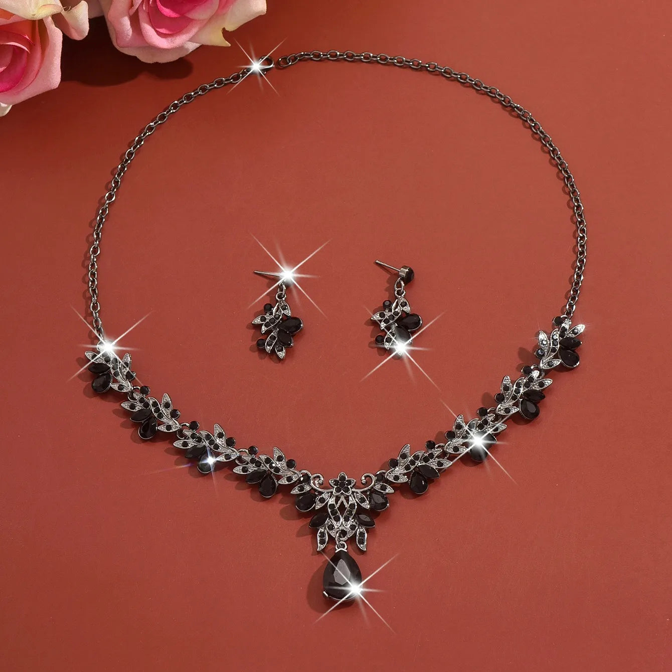 Fashion Necklace Sets for Women Waterdrop Collar Choker Necklace